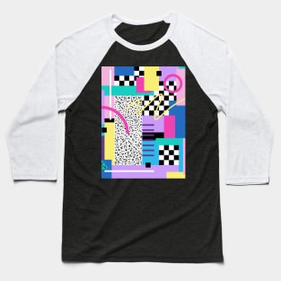 Memphis Pattern 78 / 80s Retro Baseball T-Shirt